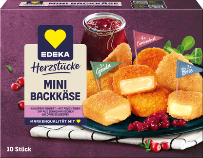 EDEKA Herzstücke Backkäse Minis mit Dip 300g