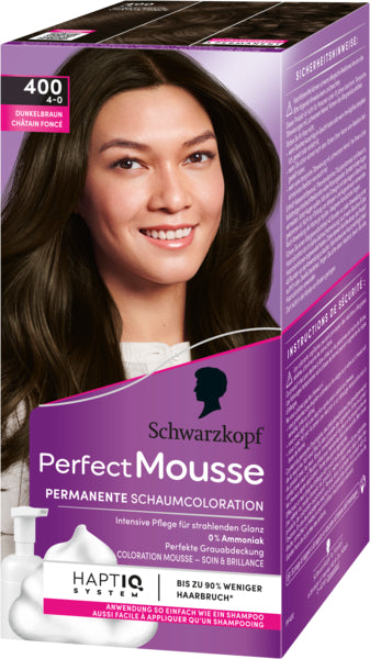 Perfect Mousse Permanente Schaumcoloration 400/4-0 dunkelbraun