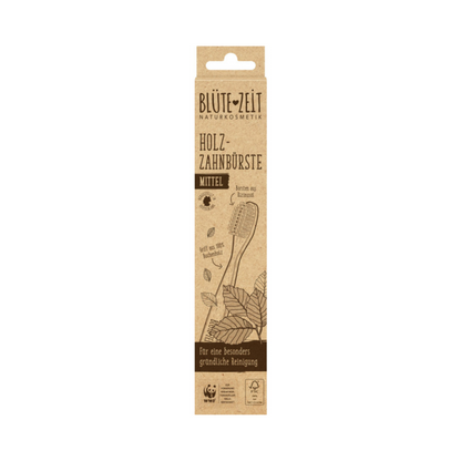 BLÜTEZEIT Holzzahnbürste Erwachsene mittel