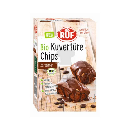 Bio RUF Kuvertüre Chips Zartbitter 150g