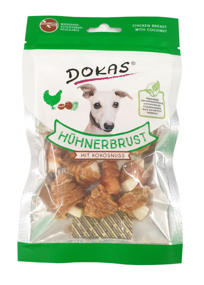 Dokas Hühnerbrust mit Kokosnuss 60g