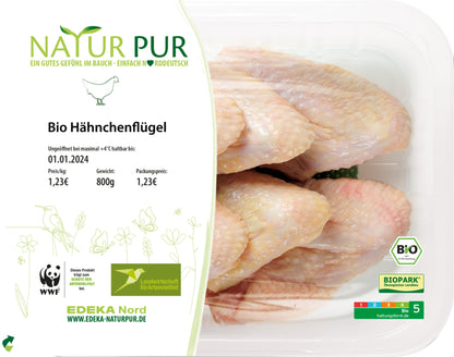 Bio Natur Pur Hähnchenflügel ca.800g