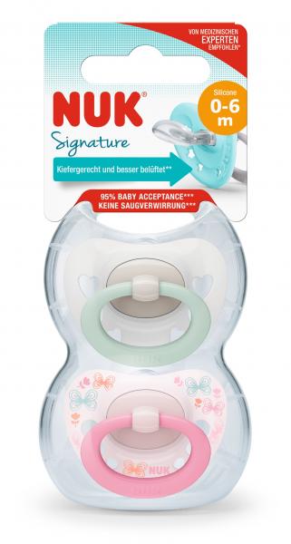 Nuk Beruhigungssauger Signature Silikon Gr.1 2ST