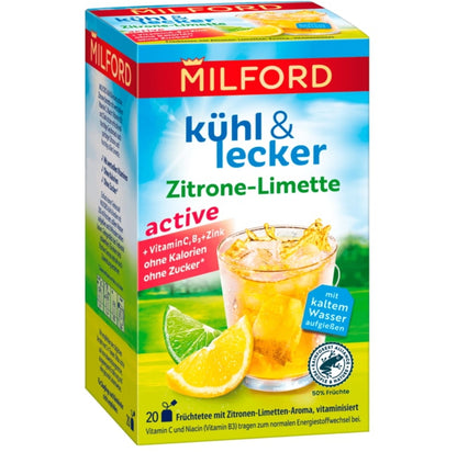 Milford Kühl&Lecker Active Zitrone-Limette 20ST 50g