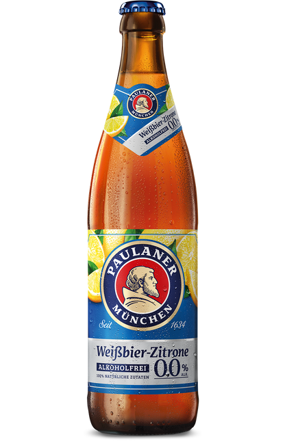 Paulaner Weißbier Zitrone 0,0% 0,5l MW
