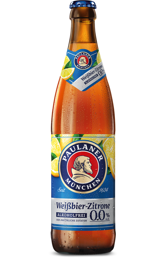Paulaner Weißbier Zitrone 0,0% 0,5l MW