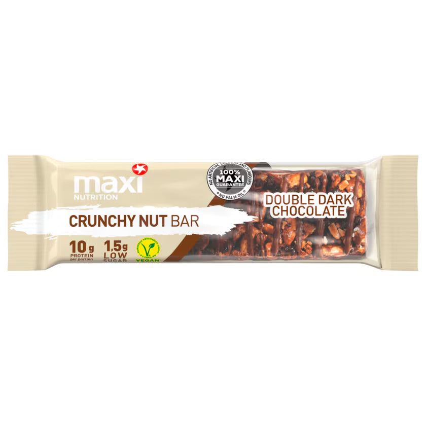 Maxinutrition Crunchy Nut Bar Double Dark Chocolate 46g
