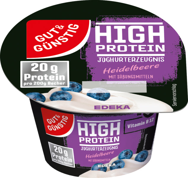GUT&GÜNSTIG Proteinjoghurt Heidelbeere 200g