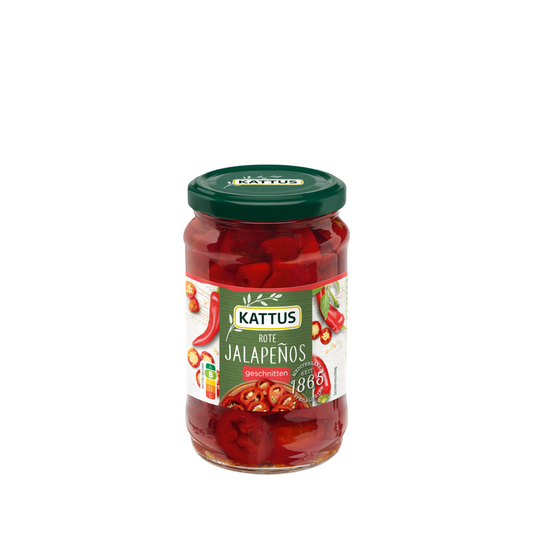 Kattus Jalapeno geschnitten rot 300g