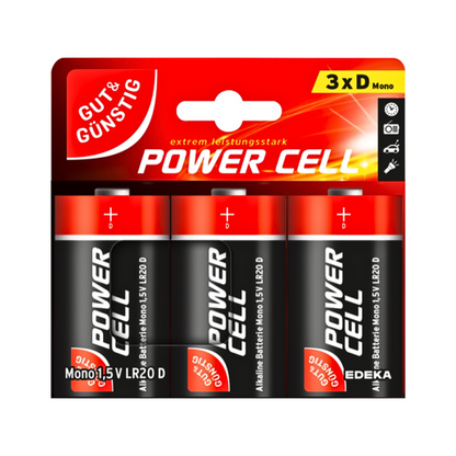 GUT&GÜNSTIG Power Cell Alkaline Mono D 1,5V LR20 3ST