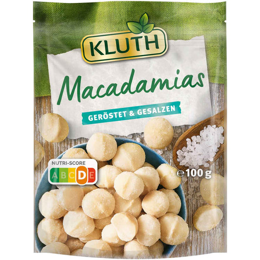 Kluth Macadamias geröstet und gesalzen 100g