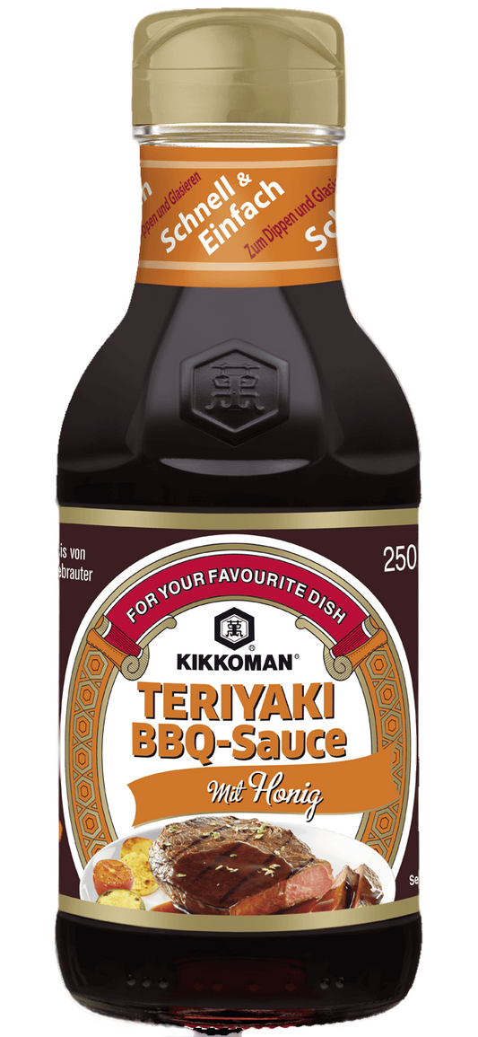 Kikkoman Teriyaki BBQ Sauce mit Honig 250ml