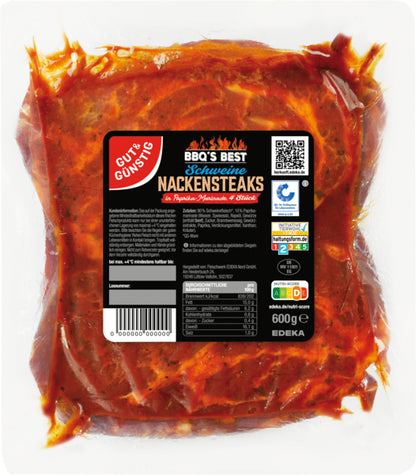 Gut&Günstig Nackensteak Paprika 600g QS