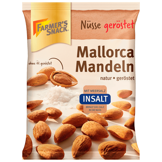 Farmer's Snack Mallorca Mandeln braun geröstet+gesalzen 100g