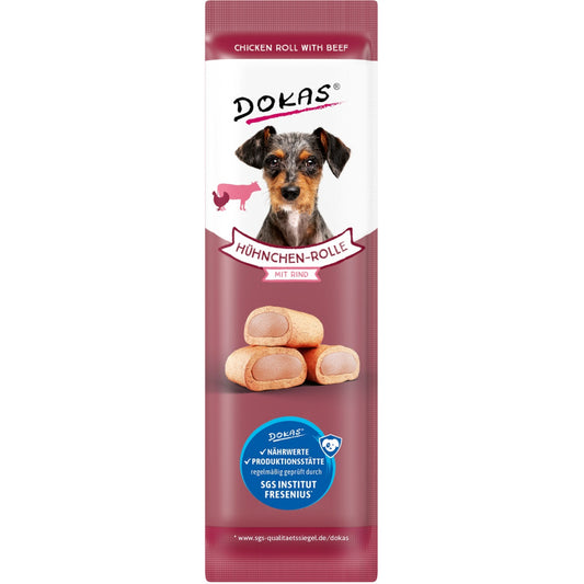Dokas Hühnchen-Rolle mit Rind 10g