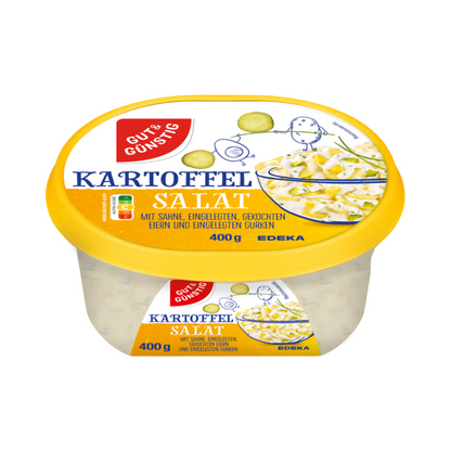 GUT&GÜNSTIG Kartoffelsalat mit Sahne, Ei und eingelegten Gurken 400g