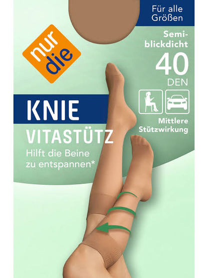 nur die Damen Knie Vitastütz mandel 124 Einheitsgröße