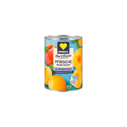 EDEKA Herzstücke Pfirsiche halbe Frucht in Traubensüße 415g