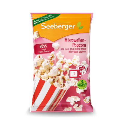 Seeberger Mikrowellen-Popcorn süß 90g