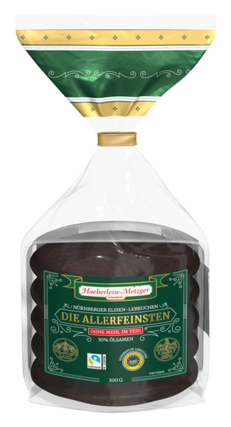 Haeberlein Metzger Elisenlebkuchen Die Allerfeinsten Zartbitter 300g