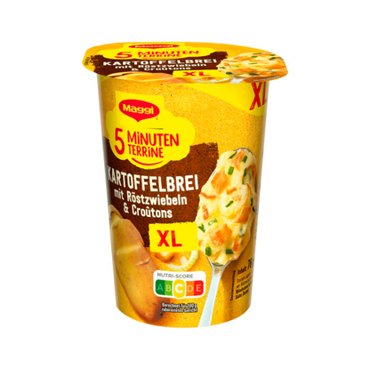 Maggi 5 Minuten Terrine Kartoffelbrei Röstzwiebel XL 76g