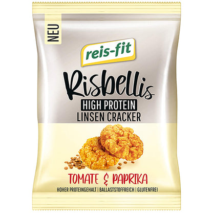 Reis-fit Risbellis Protein Linsen Cracker Tomate&Paprika 40g