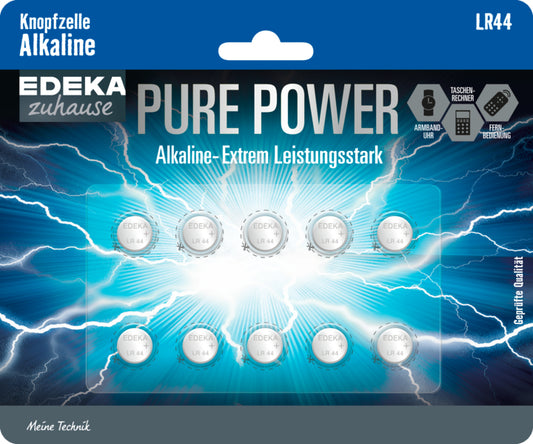 Edeka zuhause LR44 Knopfzelle Alkaline 10ST