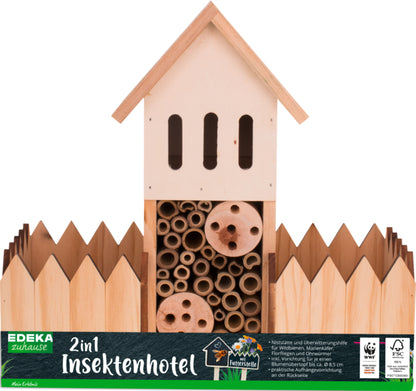 EDEKA zuhause Insektenhotel 2 Futterstellen