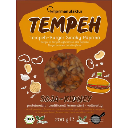 Bio Tempehmanufaktur Burger Smoky Paprika 200g
