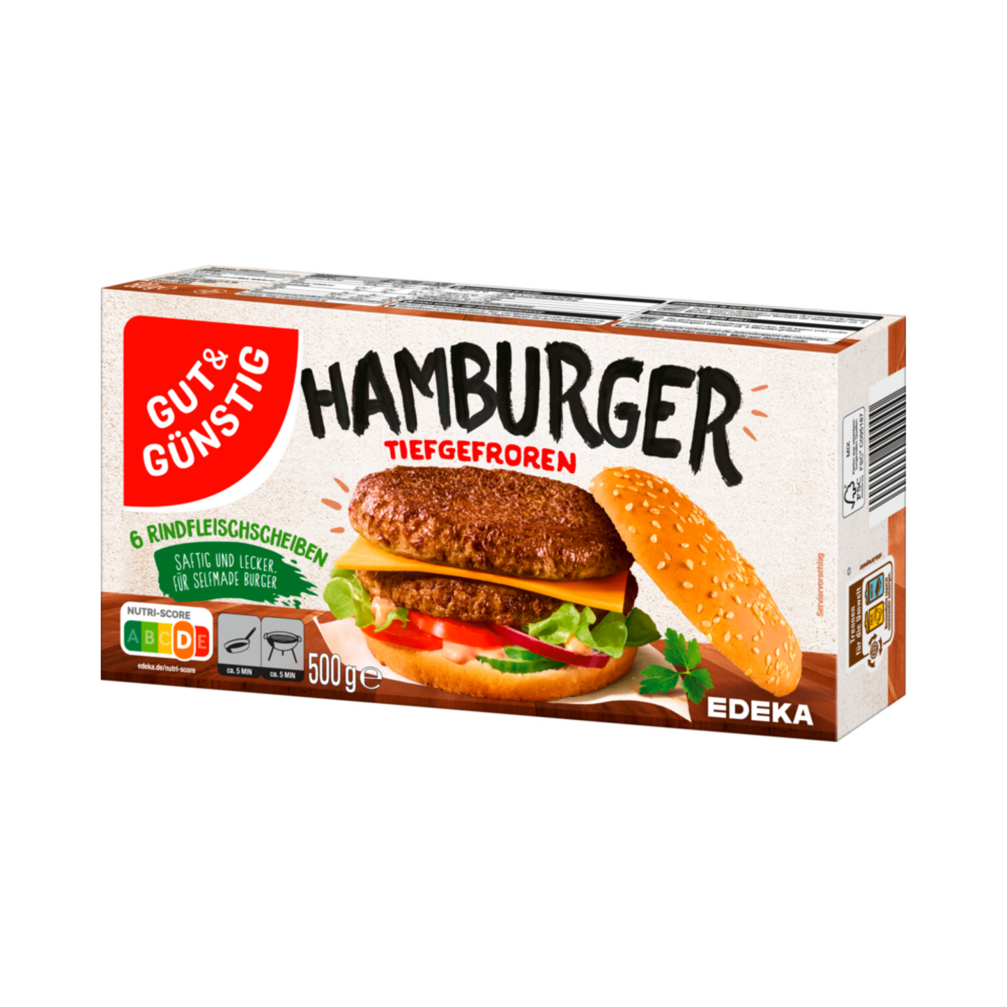 GUT&GÜNSTIG Hamburger 500g