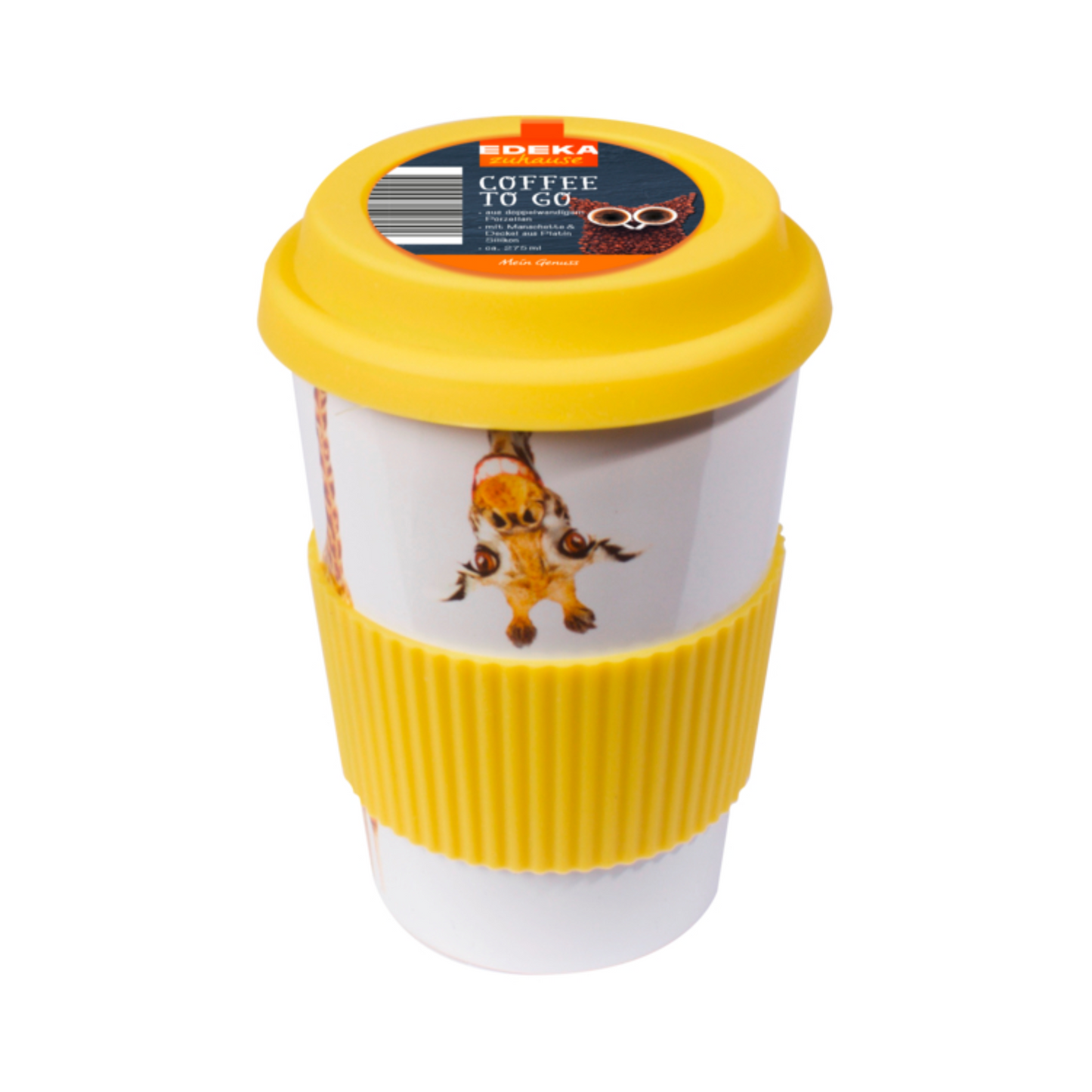 EDEKA zuhause Coffee to go Becher Porzellan 275ml