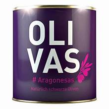 Schwarze Oliven Aragonesas 80g