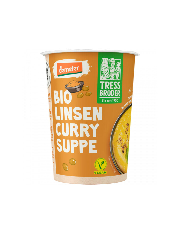 Demeter Tress Brüder Linsen Curry Suppe 450ml