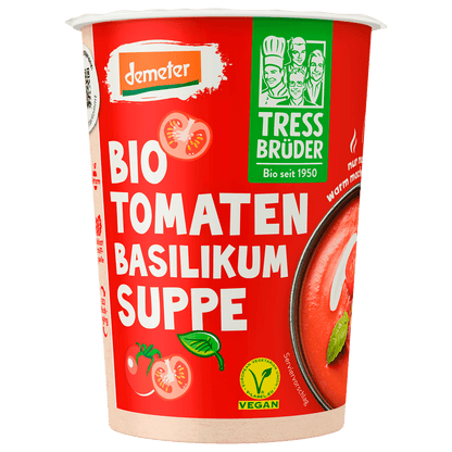 Demeter Tress Brüder Tomaten Basilikum Suppe 450ml