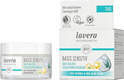 Lavera Basis Sensitiv Anti-Falten Feuchtigkeitscreme Q10 50ml