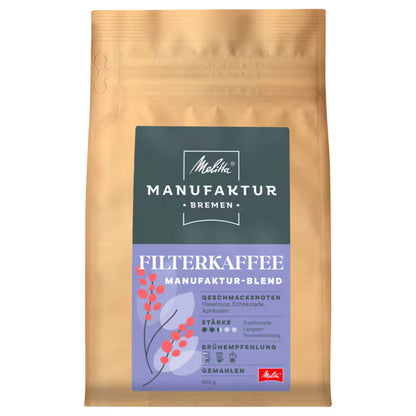Melitta Manufaktur 802 Filterkaffee gemahlen 500g