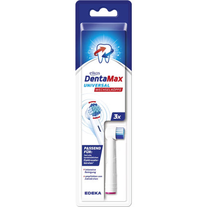 EDEKA elkos DentaMax Universal Wechselköpfe Total Clean Sonic 2ST