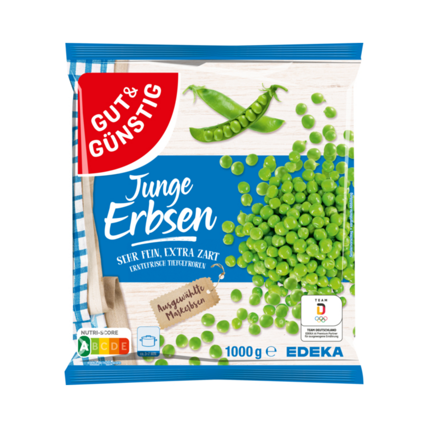 GUT&GÜNSTIG Junge Erbsen 1000g