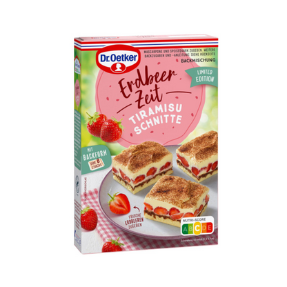 Dr.Oetker Erdbeerzeit Tiramisuschnitte Backmischung 200g