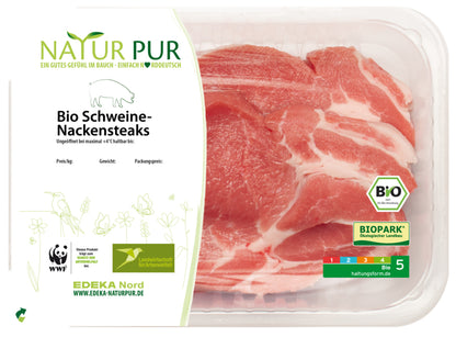 Bio Natur Pur Schweinenacken ohne Knochen 280g
