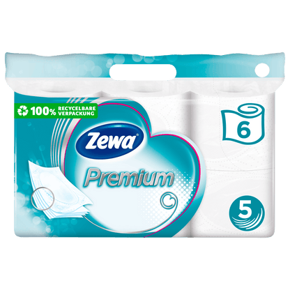 Zewa Premium Toilettenpapier 5-lagig 6x110BL