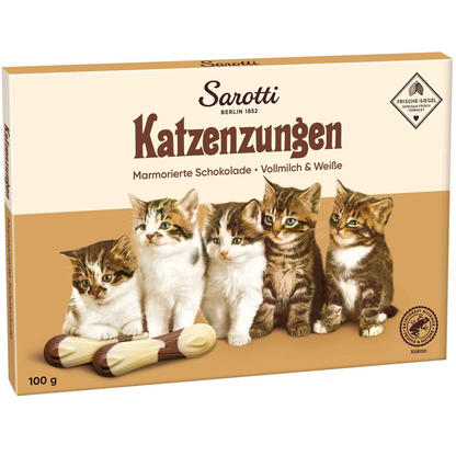 Sarotti Katzenzungen marmoriert Vollmilch & Weiße 100g