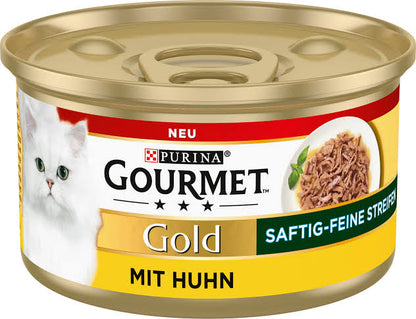 Gourmet Gold saftig-feine Streifen mit Huhn 85g
