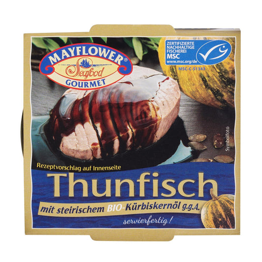 May Flower MSC Thunfisch in GGA-Kürbiskernöl 160g