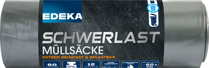 EDEKA Schwerlast-Müllbeutel 60l 12ST