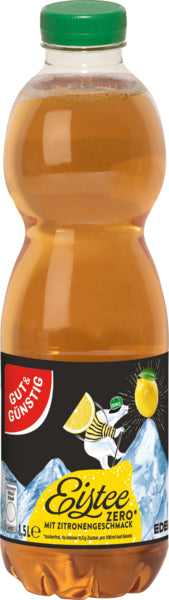 GUT&GÜNSTIG Eistee Zitrone Zero 1,5l DPG