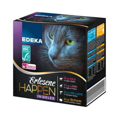 ASC EDEKA Erlesene Happen in Gelee 8x85g