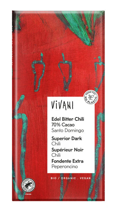 Bio Vivani Edel Bitter Chili 70% 100g