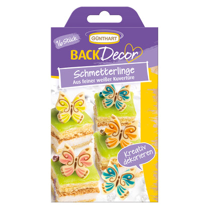 Günthart Schmetterlinge weiß 17g