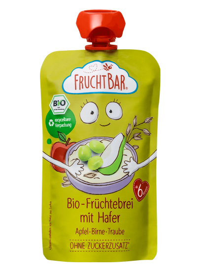 Bio Fruchtbar Haferbrei Apfel-Birne-Traube 120g